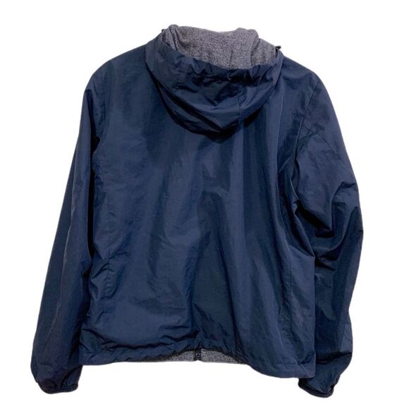 JACKET REVERSIBLE UNISEX SMALL NAVY BLUE RAIN COAT / FLEECE JACKET NO TAGS. - Picture 3 of 16